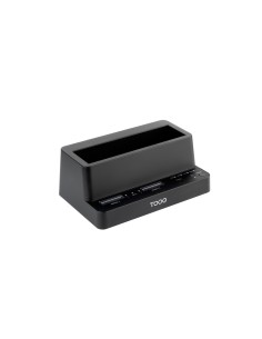 Docking Station USB-C 3.2 Gen 2 Dos Bahías para SSD M.2 NVMe + Bahía para 2,5"- 3,5" para HDD + Clonador, Negro