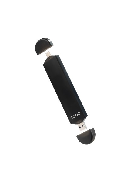 Caja Externa USB-C/M + USB-A/M para SSD M.2 NGFF/NVMe, Negra