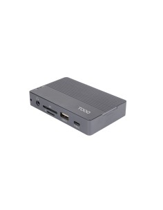 Caja externa para SSD M.2 NVMe/SATA + HUB USB-C 3.2 Gen2 con 2x USB-A 3.1 + 1x USB-A 2.0 + USB-C 3.2 Gen2 + HDMI 2.0 + RJ45 + SD
