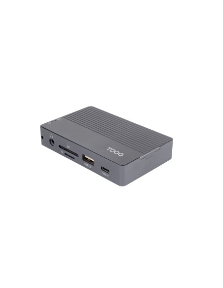 Caja externa para SSD M.2 NVMe/SATA + HUB USB-C 3.2 Gen2 con 2x USB-A 3.1 + 1x USB-A 2.0 + USB-C 3.2 Gen2 + HDMI 2.0 + RJ45 + SD