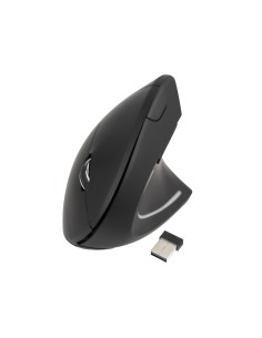 Ratón Inalámbrico Ergonómico Vertical 3200 DPI, 6 botones, Negro