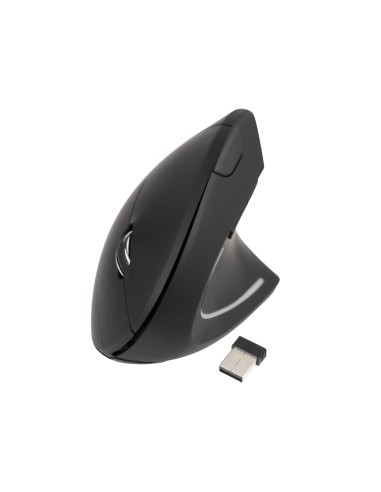 Ratón Inalámbrico Ergonómico Vertical 3200 DPI, 6 botones, Negro