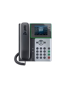 Teléfono IP Poly Edge E350 y habilitado para alimentación a través de Ethernet (PoE)