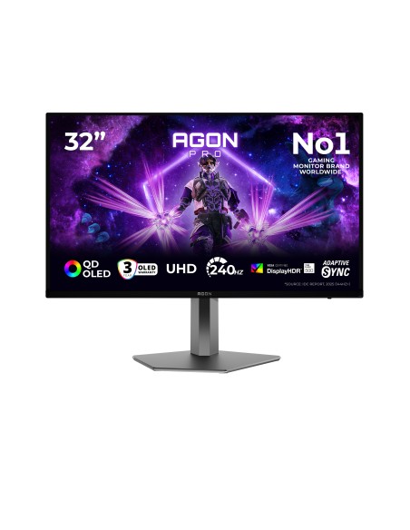 AGON PRO AG326UZD2 pantalla para PC 80 cm (31.5") 3840 x 2160 Pixeles 4K Ultra HD OLED Negro