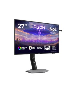 AGON PRO AGP277QKDC pantalla para PC 67,3 cm (26.5") 2560 x 1440 Pixeles Quad HD OLED Gris