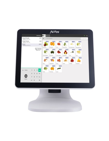 AVP-K5000B-I7-24-W Terminal Punto Venta (TPV) 38,1 cm (15") 1024 x 768 Pixeles Pantalla táctil