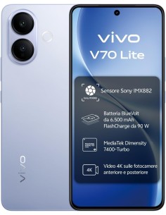 V70 Lite 5G 17,2 cm (6.77") Android 16.0 USB Tipo C 6 GB 256 GB 6500 mAh Azul