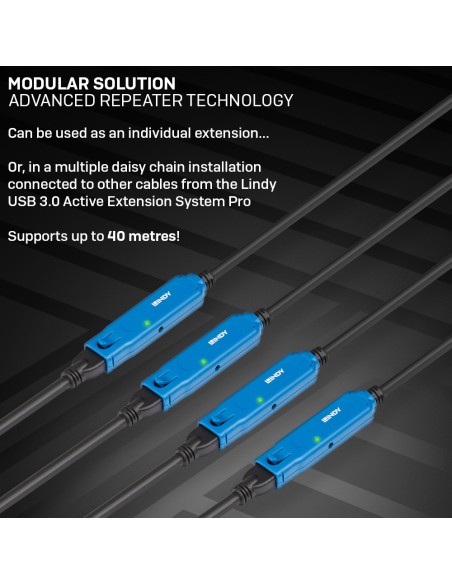 43157 cable USB 10 m USB 3.2 Gen 1 (3.1 Gen 1) USB A Negro