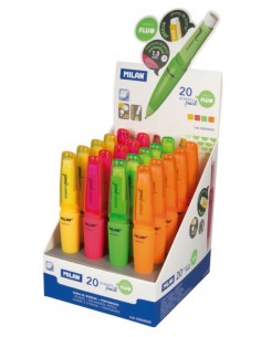 Exp 20 portaminas goma 13mm 2b capsule serie fluo