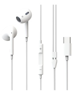 30425743 auricular y casco Auriculares Alámbrico Dentro de oído Llamadas/Música USB Tipo C Blanco