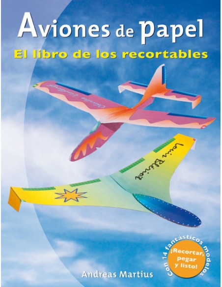 Aviones de papel libro de los recortables