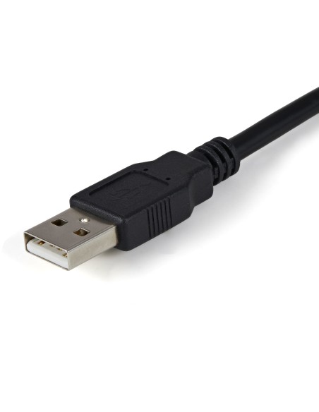 Cable 1,8m USB a 2 Puertos Serie Serial RS232 DB9 Retención del Puerto de Asignación COM