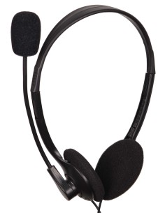 MHS-123 auricular y casco Auriculares Alámbrico Diadema Llamadas/Música Negro