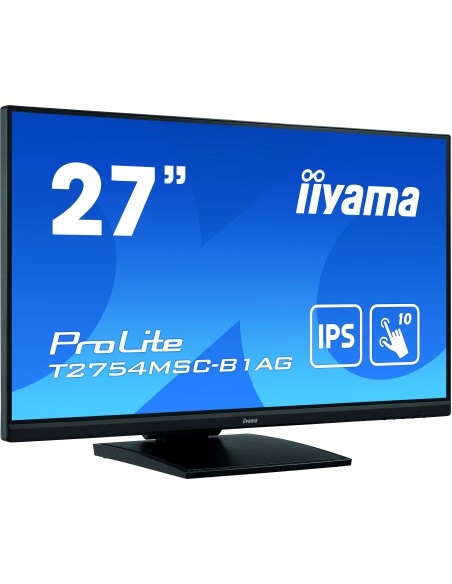 ProLite T2754MSC-B1AG pantalla para PC 68,6 cm (27") 1920 x 1080 Pixeles Full HD LED Pantalla táctil Multi-usuario Negro