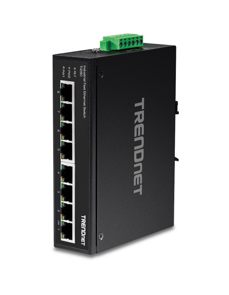 TI-E80 switch No administrado Fast Ethernet (10/100) Negro