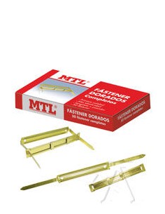 C 50 FASTENER COMPLETO DORADO MTL