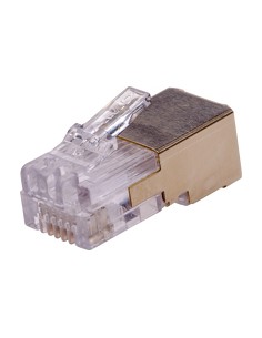 01182-001 conector RJ-12 Oro, Blanco