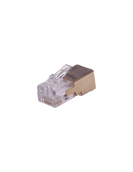 01182-001 conector RJ-12 Oro, Blanco