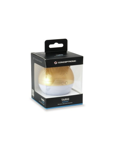 TARIQ01GL Altavoz portátil estéreo Oro 3 W