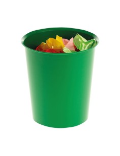 PAPELERA PLASTICO A-SERIES 14L VERDE 305AS-04