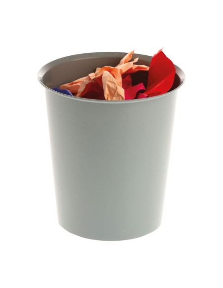 PAPELERA PLASTICO A-SERIES 14L GRIS 305AS-08