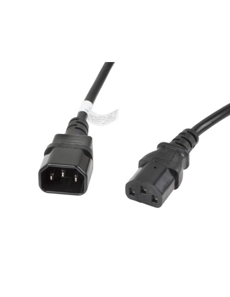 CA-C13E-11CC-0030-BK cable de transmisión Negro 3 m C13 acoplador C14 acoplador