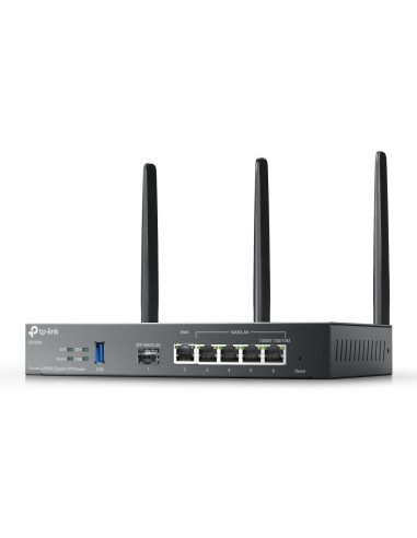 Omada ER706W router inalámbrico Gigabit Ethernet Doble banda (2,4 GHz / 5 GHz) Negro