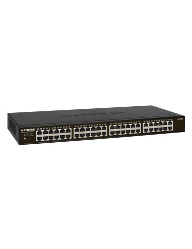GS348 No administrado Gigabit Ethernet (10/100/1000) 1U Negro