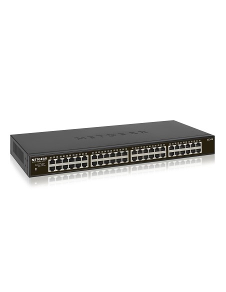 GS348 No administrado Gigabit Ethernet (10/100/1000) 1U Negro