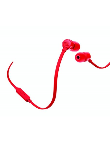 T110 Auriculares Alámbrico Dentro de oído Llamadas/Música Rojo