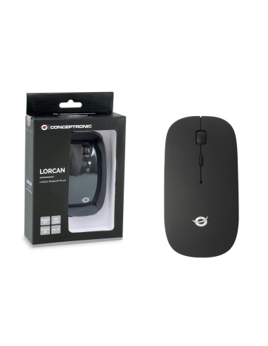 LORCAN01B ratón Ambidextro Bluetooth Óptico 1600 DPI