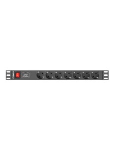 PDU-07F-0200-IEC-BK unidad de distribución de energía (PDU) 7 salidas AC 1U Negro