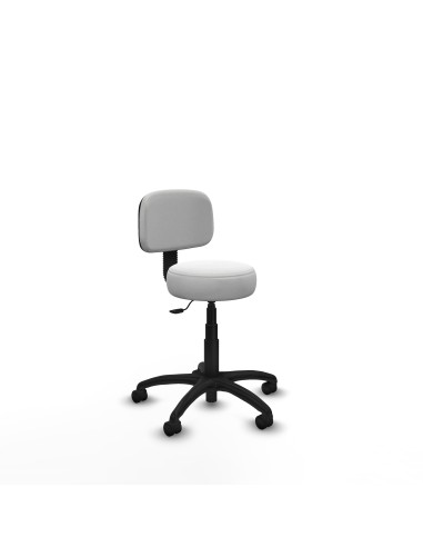 Silla Llanos giratorio bali blanco base poliamida 600 ruedas nailon 50