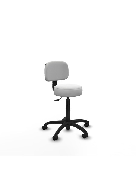 Silla Llanos giratorio bali blanco base poliamida 600 ruedas nailon 50