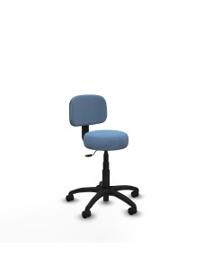 Silla Llanos giratorio bali azul cielo base poliamida 600 ruedas nailon 50