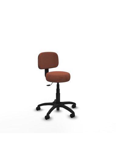 Silla Llanos giratorio bali marrón base poliamida 600 ruedas nailon 50