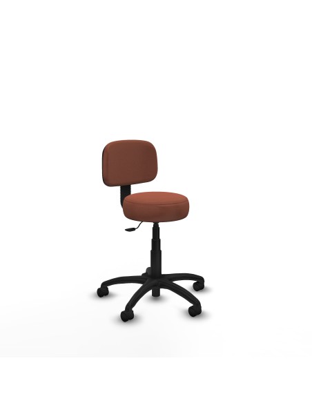 Silla Llanos giratorio bali marrón base poliamida 600 ruedas nailon 50