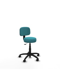 Silla Llanos giratorio bali turquesa base poliamida 600 ruedas nailon 50
