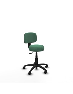 Silla Llanos giratorio bali verde esmeralda base poliamida 600 ruedas nailon 50