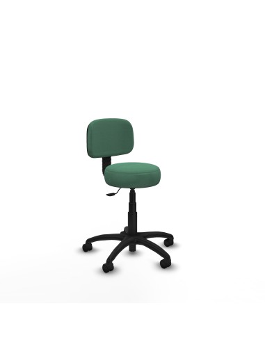 Silla Llanos giratorio bali verde esmeralda base poliamida 600 ruedas nailon 50