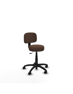 Silla Llanos giratorio bali marrón oscuro base poliamida 600 ruedas nailon 50