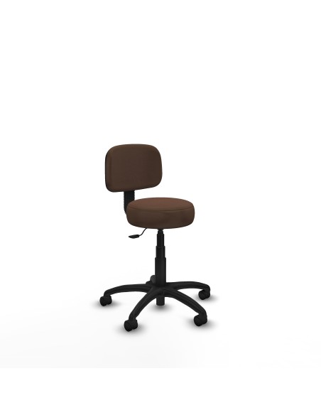 Silla Llanos giratorio bali marrón oscuro base poliamida 600 ruedas nailon 50