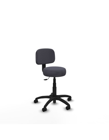 Silla Llanos giratorio bali gris oscuro base poliamida 600 ruedas nailon 50