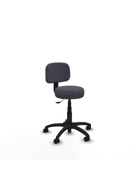 Silla Llanos giratorio bali gris oscuro base poliamida 600 ruedas nailon 50