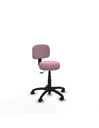 Silla Llanos giratorio bali rosa base poliamida 600 ruedas nailon 50