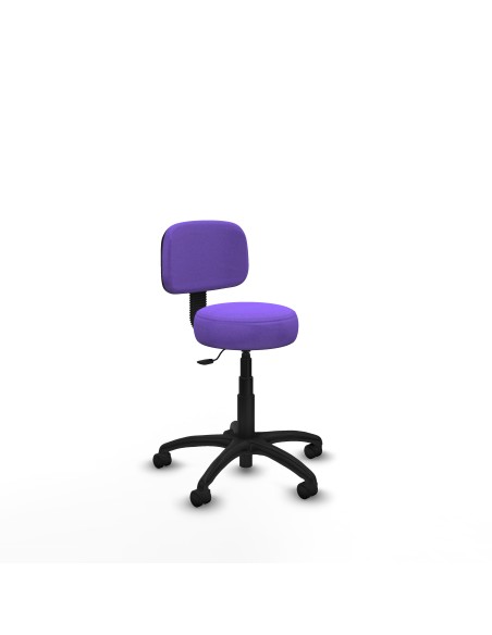 Silla Llanos giratorio bali lila base poliamida 600 ruedas nailon 50