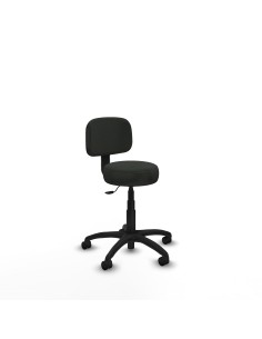 Silla Llanos giratorio bali negro base poliamida 600 ruedas nailon 50