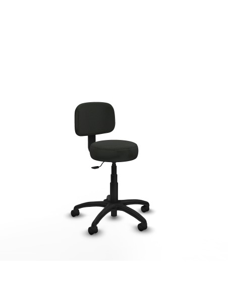Silla Llanos giratorio bali negro base poliamida 600 ruedas nailon 50