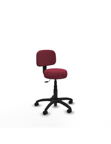 Silla Llanos giratorio bali granate base poliamida 600 ruedas nailon 50