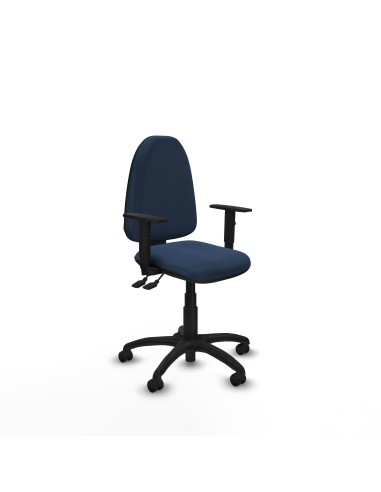 Aýna AS similpiel azul marino brazos 1D base poliamida ruedas engomadas 50mm
